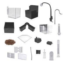 Load image into Gallery viewer, Aquarium équipé Fluval Kühl pour l’aménagement miniature et aquaponie, 8 L (2,1 gal US), noir