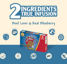 Charger l'image dans la galerie, Benny Bully's Gâteries pour chien - Smart Packs Mini - Foie de boeuf avec bleuet 18 gr