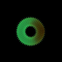 Charger l'image dans la galerie, Bud'z Jouet en caoutchouc lumineux pour chien - Beigne à pointes - Orange - 12.5 cm