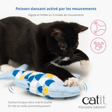 Load image into Gallery viewer, Poisson Catit Groovy avec herbe à chat, bleu
