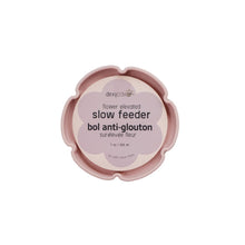 Charger l'image dans la galerie, Dexypaws Bol surélevé en céramique pour chat 7.75 oz - Avec ralentisseur - Forme de fleur - Rose poudré