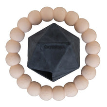 Charger l'image dans la galerie, Dexypaws Jouet à mâcher ultra robustes pour chien - Duo anneau & forme géométrique, Beige & noir