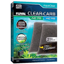 Charger l'image dans la galerie, Fluval Masses filtrantes Clear-Carb pour filtre à moteur AC70/AC110 AquaClear, 310 g, Paquet de 2
