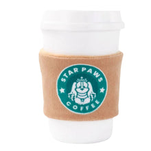 Charger l'image dans la galerie, Hugsmart "Heure du Café" Jouet en caoutchouc & tissu craquant pour chien - Café Starpaws