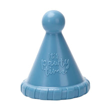 Load image into Gallery viewer, Hugsmart "Yappy Birthday" Jouet en caoutchouc & tissu craquant pour chien - Chapeau - Bleu