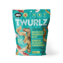 Charger l'image dans la galerie, Jay's Twurlz, Peaux de porc séchées à l'air pour chien - Bacon & champignons