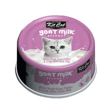Load image into Gallery viewer, Conserve pour chat Kit Cat - Thon blanc effiloché et Crabe au lait de chèvre 70g