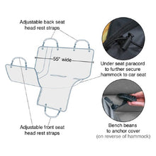 Charger l'image dans la galerie, Kurgo Housse pour la voiture Heather style hamac, Gris charbon