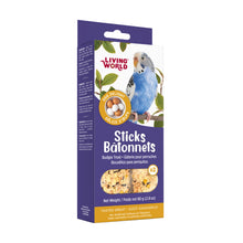 Load image into Gallery viewer, Living World Gâteries pour perruches - Bâtonnets aux oeufs - Paquet de 2 - 80 gr