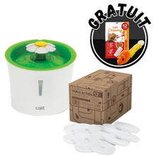 Charger l'image dans la galerie, Catit abreuvoir avec fleur 3 Litres et 12 filtres supplémentaires + CADEAUX