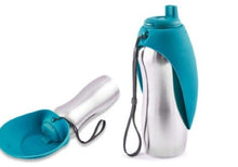 Charger l'image dans la galerie, Messy Mutts Abreuvoir de voyage en acier inoxydable - Bleu