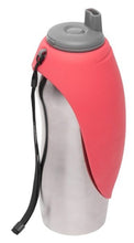 Charger l'image dans la galerie, Messy Mutts Abreuvoir de voyage en acier inoxydable - Pastèque