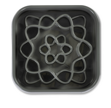 Charger l'image dans la galerie, Messy Mutts Bol Ralentisseur Carré Pour Chien - Gris