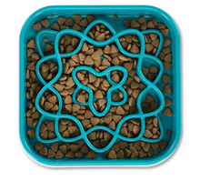 Charger l'image dans la galerie, Messy Mutts Bol Ralentisseur Carré Pour Chien - Vert