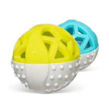 Charger l'image dans la galerie, Messy Mutts "Totally Pooched, Catch 'N Squeak" Jouet balle en caoutchouc pour chien, Verte