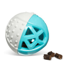 Charger l'image dans la galerie, Messy Mutts "Totally Pooched, Catch 'N Squeak" Jouet balle en caoutchouc pour chien, Verte