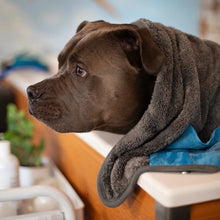 Load image into Gallery viewer, Messy Mutts Serviette en microfibre ultra douce - Grise