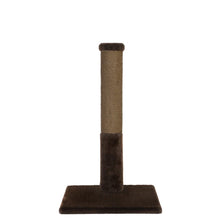 Load image into Gallery viewer, Noba Classic griffoir 28" - Fausse fourrure brune \ corde de fique brune