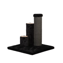 Load image into Gallery viewer, Noba Evolution - 4 en 1 Griffoir Évolutif - Fausse fourrure noire / Corde charcoal