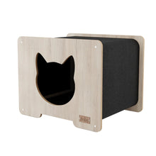 Load image into Gallery viewer, Noba Origin La hutte Noba - Cachette griffable pour chat - Noir