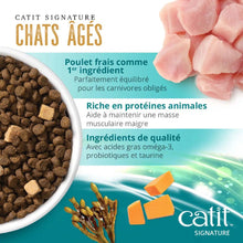 Load image into Gallery viewer, Nourriture Catit Signature avec cru séché à froid pour chats âgés - Repas de poulet