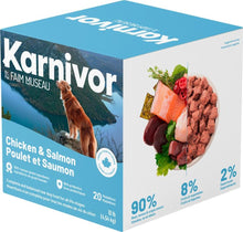 Charger l'image dans la galerie, Nourriture crue pour chien Karnivor - Médaillon - Poulet et saumon