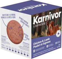 Charger l'image dans la galerie, Nourriture crue pour chien Karnivor - Médaillon - Poulet et agneau