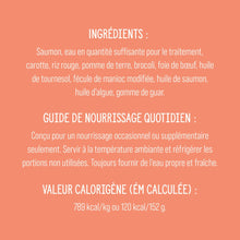 Load image into Gallery viewer, Nutrience garnitures Style maison pour chiens - Saumon et riz rouge - 152 gr