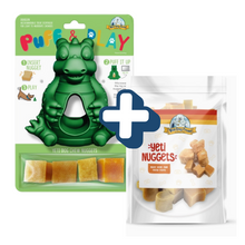 Charger l'image dans la galerie, Yeti Puff and PLay - jouet et gâterie au lait de yak - KIT VERT