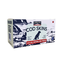 Charger l'image dans la galerie, Land & Sea Gâteries Pour Chien, Peau De Morue Séchée, Coupée, 10x50gr