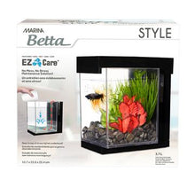 Charger l'image dans la galerie, Aquarium Style Marina pour betta, noir, 3,7 L (1 gal US) - Boutique Le Jardin Des Animaux -AquariumBoutique Le Jardin Des Animaux13367