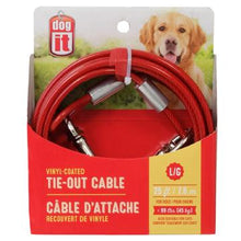 Charger l'image dans la galerie, Câble d’attache Dogit pour chiens de grande taille, rouge, 7,6 m (25 pi) - Boutique Le Jardin Des Animaux -Accessoires de prommenadeBoutique Le Jardin Des Animaux71794