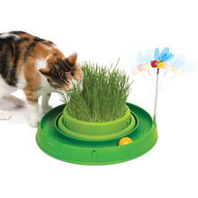 Load image into Gallery viewer, Circuit 3 en 1 avec balle et jardinière d’herbe Catit Play, vert, 36 cm (14 po) - Boutique Le Jardin Des Animaux -Jouet chatBoutique Le Jardin Des Animaux-43002