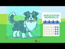 Charger et lire la vidéo dans la visionneuse de la Galerie, K9 Praventa 360 traitement contre les puces et les tiques pour chiens de grande taille, 11 kg à 25 kg, 3 ou 6 tubes