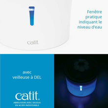 Load image into Gallery viewer, (KIT) 2 Abreuvoirs avec fleur et dessus en acier inoxydable Catit et filtre - Boutique Le Jardin Des Animaux -AbreuvoirBoutique Le Jardin Des Animaux43725 + 43725 + 43748