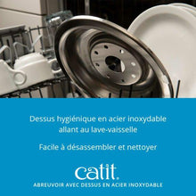 Load image into Gallery viewer, (KIT) 2 Abreuvoirs avec fleur et dessus en acier inoxydable Catit et filtre - Boutique Le Jardin Des Animaux -AbreuvoirBoutique Le Jardin Des Animaux43725 + 43725 + 43748