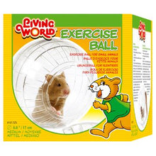 Load image into Gallery viewer, Living World Balle d'exercice moyenne avec support pour hamster - Boutique Le Jardin Des Animaux -Accessoire petit mammifèreBoutique Le Jardin Des Animaux61725