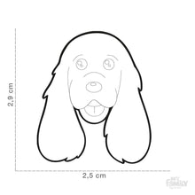 Charger l'image dans la galerie, Médaille pour chien collection Friends, ÉPAGNEUIL COCKER, Couleurs variées - Boutique Le Jardin Des Animaux -médailleBoutique Le Jardin Des AnimauxMF12WHITEBLACK