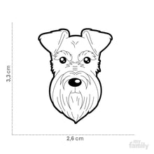 Charger l'image dans la galerie, Médaille pour chien collection Friends, SCHNAUZER, Couleurs variées - Boutique Le Jardin Des Animaux -médailleBoutique Le Jardin Des AnimauxMF27NBLACK