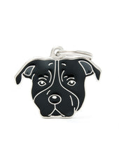 Charger l'image dans la galerie, Médaille pour chien collection Friends, STAFFORDSHIRE TERRIER, Couleurs variées - Boutique Le Jardin Des Animaux -médailleBoutique Le Jardin Des AnimauxMF80BLACK