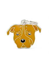 Charger l'image dans la galerie, Médaille pour chien collection Friends, STAFFORDSHIRE TERRIER, Couleurs variées - Boutique Le Jardin Des Animaux -médailleBoutique Le Jardin Des AnimauxMF80BROWN