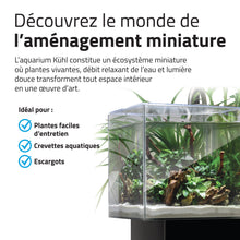 Load image into Gallery viewer, Aquarium équipé Fluval Kühl pour l’aménagement miniature et aquaponie, 8 L (2,1 gal US), noir
