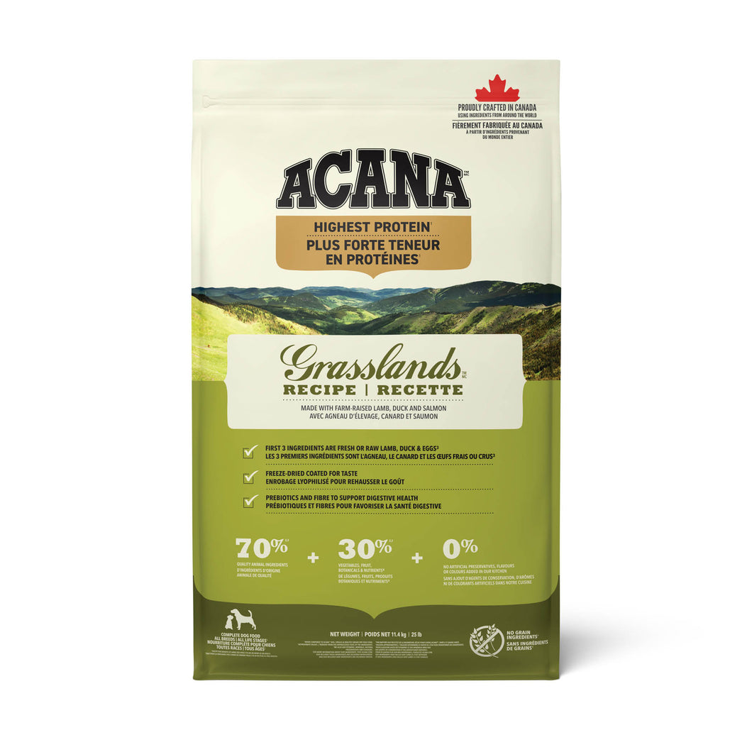 ACANA Chien Grasslands Haut en Protéines