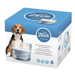 Abreuvoir Fresh & Clear Zeus avec rebord antiéclaboussures, 1,5 L