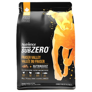 Aliment SubZero Nutrience Sans grains pour chiens, formulation Vallée du Fraser