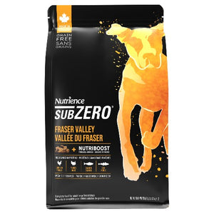 Aliment SubZero Nutrience Sans grains pour chiens, formulation Vallée du Fraser