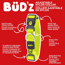 Charger l'image dans la galerie, Bud'z Collier ajustable en nylon pour chien - Jaune néon
