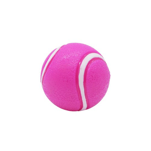 Bud'z Jouet en caoutchouc pour chien - L'incontournable balle de tennis - Rose