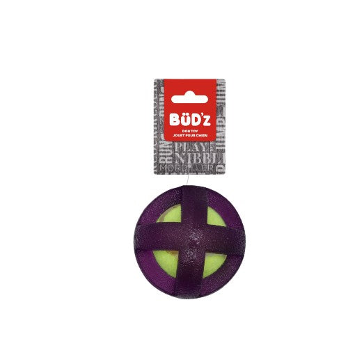 Bud'z Jouet pour chien - Avec balle de tennis insérée - Mauve
