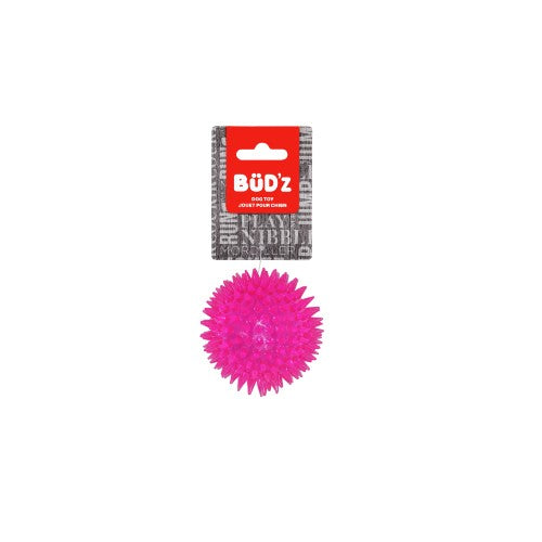 Bud'z Jouet pour chien - Balle à pointes - Rose